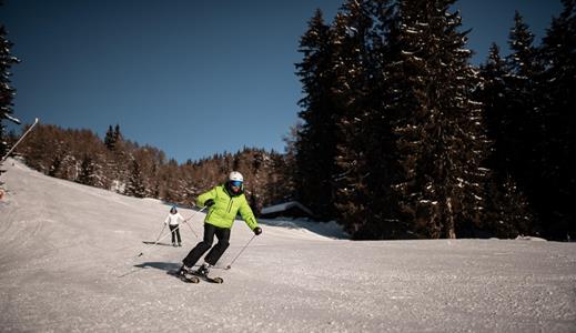 Skifahren in der Natur